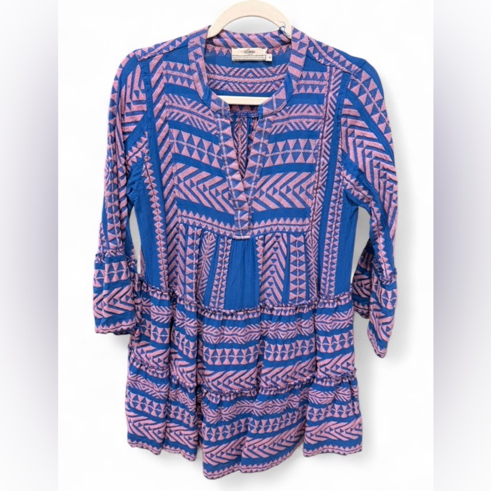 DEVOTION twins - women’s pink and blue dress